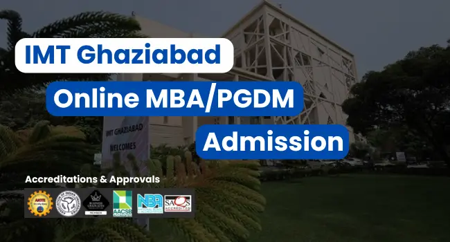 IMT Ghaziabad Online MBA/PGDM Admission