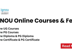 IGNOU Online courses and fees