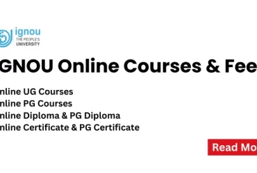 IGNOU Online courses and fees