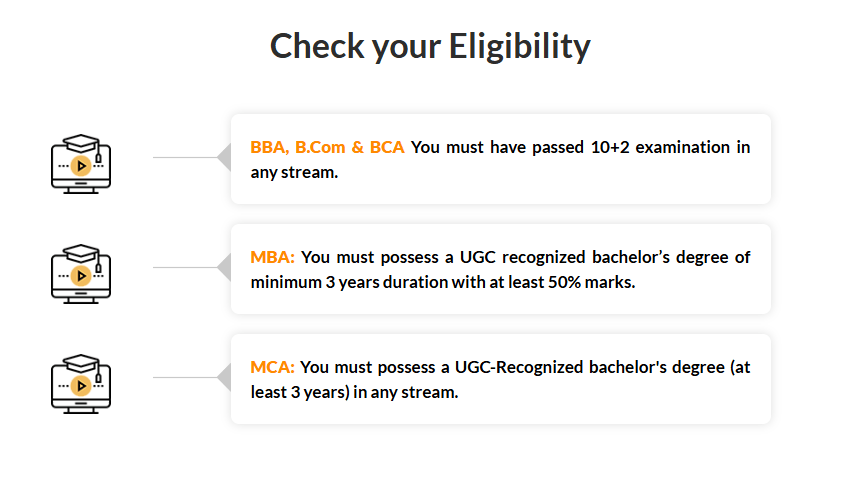 gla university online courses eligibility