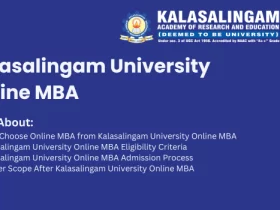 Kalasalingam University Online MBA admission