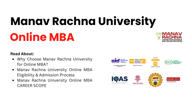 Manav rachna online mba admission